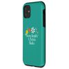 iPhone 11 Funny Heavy Weights & Protein Shakes Saying Flowers Case
