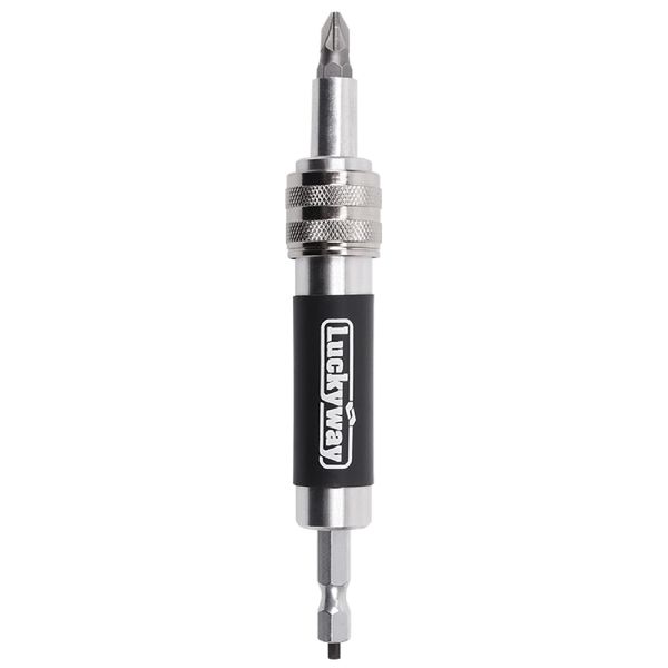Luckyway #6 Countersink Drill Bit, Quick Change Drill and Drive Set, Drill Flip Drive Set