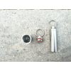 EKLOEN Stainless Steel Mini Waterproof Pill Case,Capsule Seal Case Holder Container for Outdoor Sports