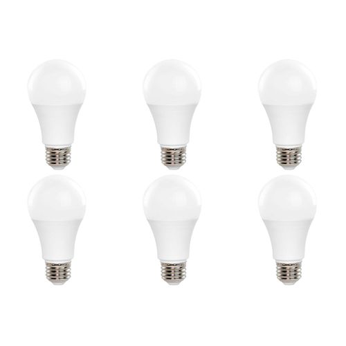 GoodBulb LED Light Bulbs | 10 Watt (60 Watt Equivalent) | Daylight Color 5000K | 25,000 Hours | Non-dimming | E26 Base | A19 Shape | Standard Household Bulb | Pack of 6 Bulbs