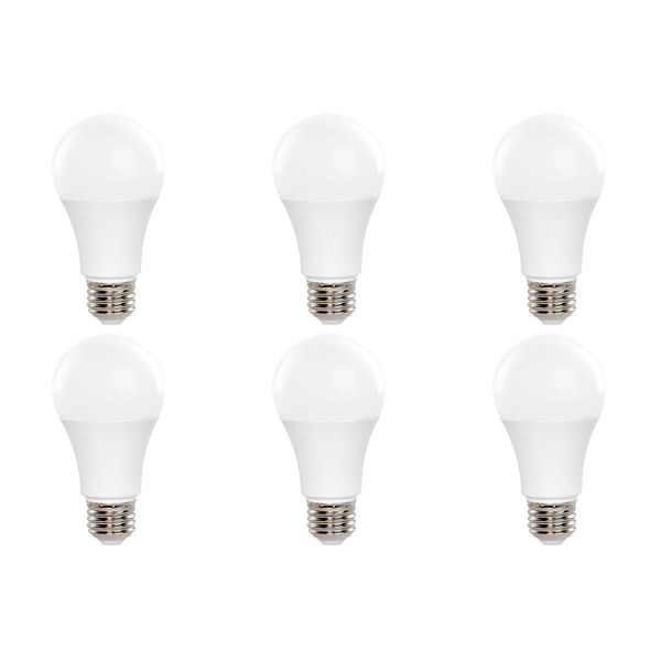 GoodBulb LED Light Bulbs | 10 Watt (60 Watt Equivalent) | Daylight Color 5000K | 25,000 Hours | Non-dimming | E26 Base | A19 Shape | Standard Household Bulb | Pack of 6 Bulbs