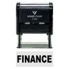 Finance Self-Inking Office Rubber Stamp (Black Ink) - Q-200