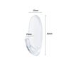 Command 17091AW – Pack of 2 Outdoor Oval Hooks, Medium with Strips, Transparent