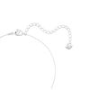 Swarovski Solitaire pendant, Round cut, White, Rhodium plated
