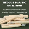Isshah Bamboo Interdental Brushes, Between Teeth Cleaner Deep Clean Brush, 40 Count, Size 2, Small Gaps