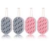 Fuyamp 4 Pack Bath Sponge,Exfoliating Body Shower Sponge,Double-sided Fiber Sponges Body Bath Scrubber,Soft Bath Scrubber for Men Women Adults Kids Body Cleaning Supplies