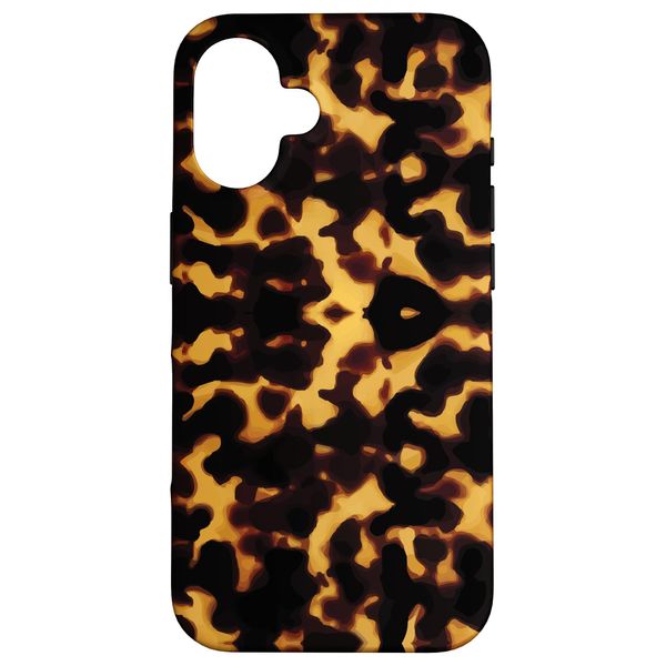 iPhone 16 Tortoise Shell Brown & Orange Exotic Turtle Shell Smartphone Case