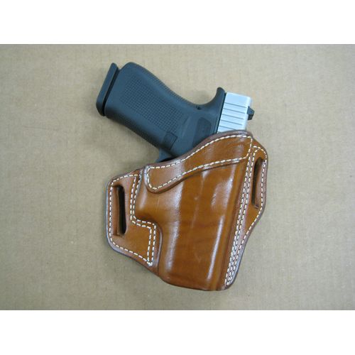 Azula OWB Leather 2 Slot Molded Pancake Belt Holster for Kimber 1911 5" Pistol TAN RH
