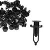 Partuto 30 Pcs Universal Plastic Rivet - Plastic Black