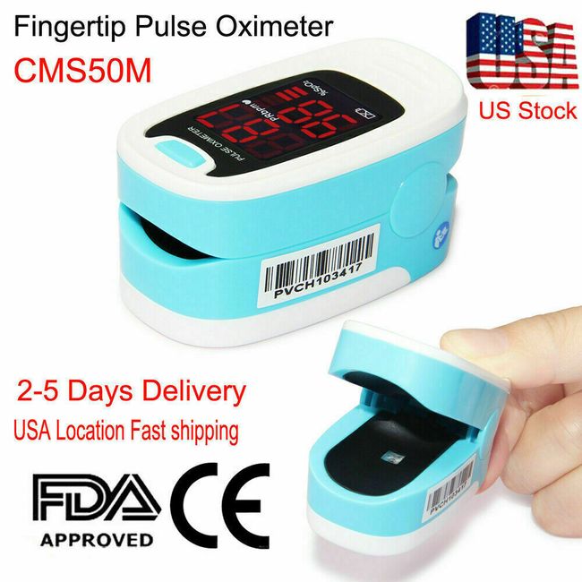 CMS50M Finger Tip Pulse Oximeter SpO2 Heart Rate Monitor Blood Oxygen Meter USA