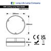 Round 18w LED Ceiling Light IP65 6500k Bright Daylight Surface Mount Bulkhead 0832F