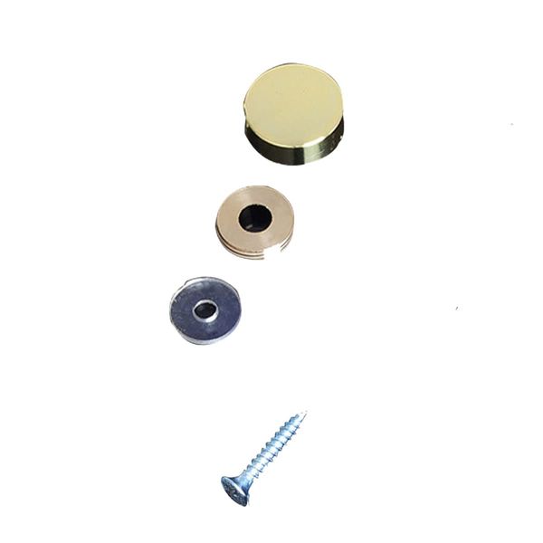 Mirror Screws 16 mm Solid Copper Flat Mirror Nails Screw Cap Cover Mirror Nail for Decorative Mirror, Sign/Advertising Hardware, Nails, Construction