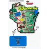 Flagline Wisconsin - State Map Outline Vinyl Sticker