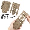 Quick Locking System Kit with QLS 19 Locking Fork and QLS 22 Receiver Plate Platform Attachment for Duty Holster Tan