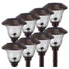 8 Pack Solar Pathway Lights Outdoor Waterproof Bright LED Solar Landscape Lights