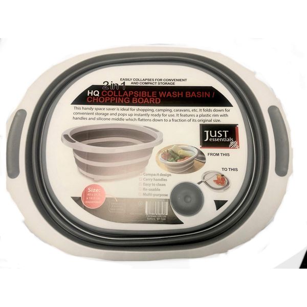 2 in 1 Collapsible wash Basin and Chopping Board