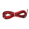 sourcing map Red Black Wire 2-core Extension Cable Cord 24 AWG Parallel Wire Tin Plated Copper 3.0M Length