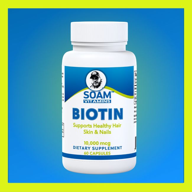 BIOTIN SOAM VITAMINS - Cuidado del Cabeño, uñas y Piel - 60 Cap