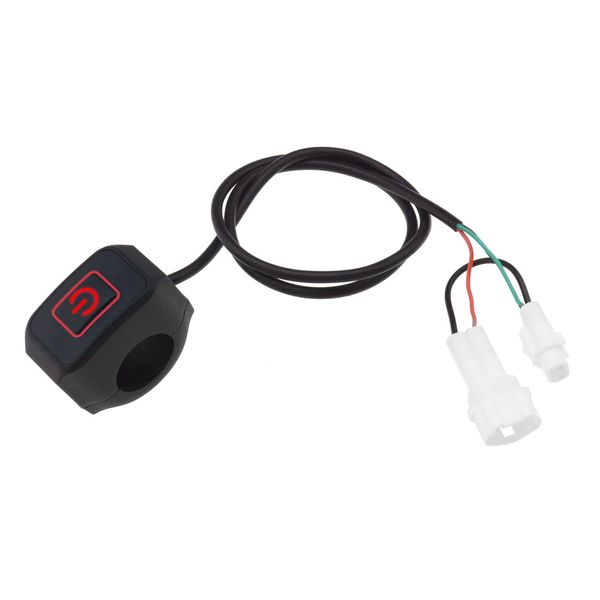 EMSea Headlight Power Self-Locking Switch Replacement Compatible with Surron Light Bee Electric Motorcycle Head Light Switch IP65 Red