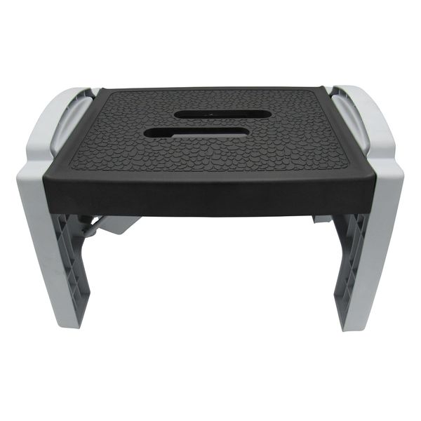 SecureFix Direct Folding Step Stool 150KG (Foldable Kitchen Helper Collapsible Caravan Plastic)