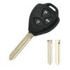 BROVACS Replacement Key Shell Compatible with TOYOTA 3 Button Keyless Entry Remote Key Case Fob PG406A