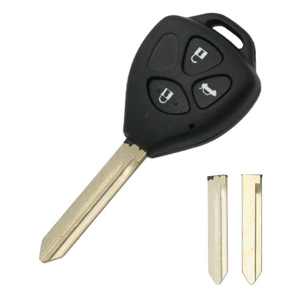 BROVACS Replacement Key Shell Compatible with TOYOTA 3 Button Keyless Entry Remote Key Case Fob PG406A