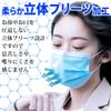 Surgical Mask 50 Blue BFE 98% 3D 3 Layer Pleated Structure Non-Woven Disposable Blue 50 Regular Size (100)