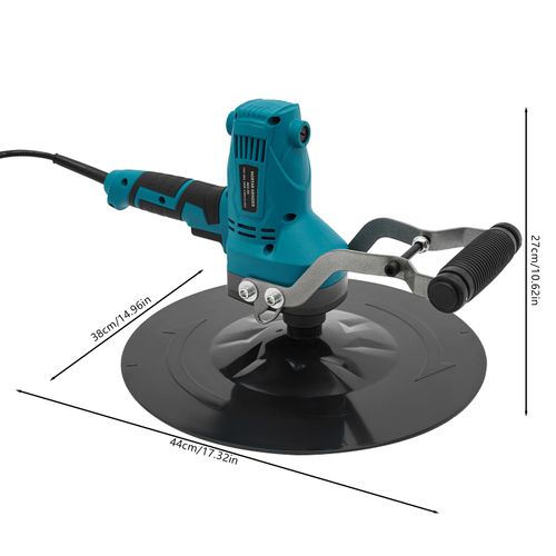 850W Electric Concrete Grinder, Adjustable 6-Gear Wall Sander, 1-4 Speed Concrete Cement Mortar Trowel Wall Smoothing Polishing Machine, for Walls, Ceilings, Floors, Home, Construction