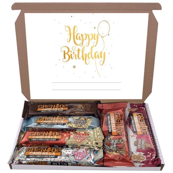 Grenade Carb Killa 6x60g High Protein Bars Bar Gift Hamper Box Mixed 6 Flavours (Birthday - 3)