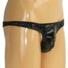 Men's Enamel In Elastic Thong