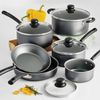 10 Pc Nonstick Cookware Set Durable Stay Cool Handles Dishwasher Safe Kitchen US