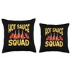 Hot Sauce Squad Throw Pillow