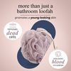 MainBasics Bath Shower Loofah Sponge Pouf Body Wash Scrubber (Set of 3) (Airy Blossom)