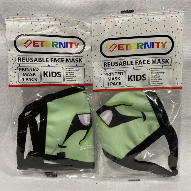 Lot Of 4 Eternity Washable and Reusable Face Mask Kids