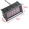 Artudatech 5pcs Dc5-120V 0.56" 2-Wire Digital Display Panel Voltmeter Volt Tester Green