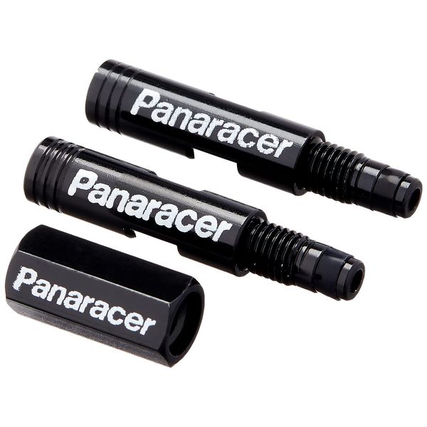 Panaracer VE-20 Supply Valve Extender 0.8 inch (20 mm) Set of 2 [For 2-Piece Presta Valve] Valve Core Tool Included Black