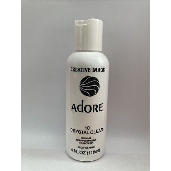 Adore by Creative Image Semi Permanent Hair Dye Color 118 ml, CRYSTAL CLEAR # 10