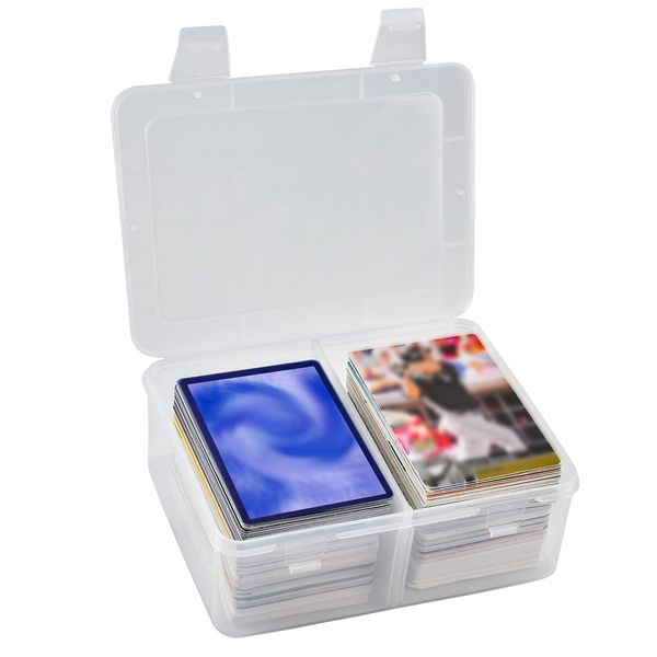 Card Case Holder Compatible with Baseball Football Sports Cards Game, Trading Card Storage Also for PM TCG/for MTG/for C.A.H/for Topps Display Collector Organizer(Box Only)