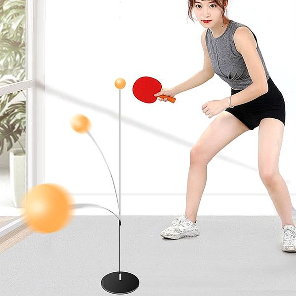 TradeWind Table Tennis Practice Set, Ping Pong Training, Table Tennis Set, Table Tennis Practice Machine, No Table Tennis Table Required, Adjustable Height, Personal Practice, Tennis, Squash, Table Tennis