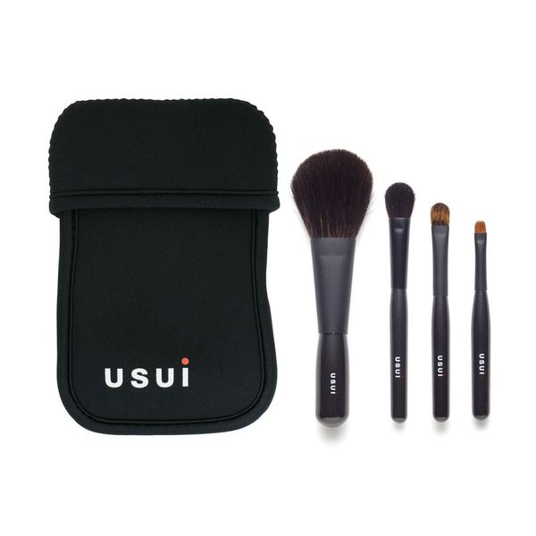 Usui Set of 4 (with Case), Blush, Shadow, Medium, Shadow Small, Eyeliner Large Brush