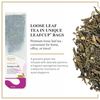 Ronnefeldt LeafCup Jasmine Gold – Loose Leaf Green Tea with Jasmine Flowers – 15 Individually Wrapped Tea Bags