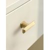 SORWDUREM 5 Pack Brushed Gold Cabinet Knobs 2 inch(50mm) Length Single Hole Cabinet Knobs Drawer Pulls Cupboard Kitchen Hardware