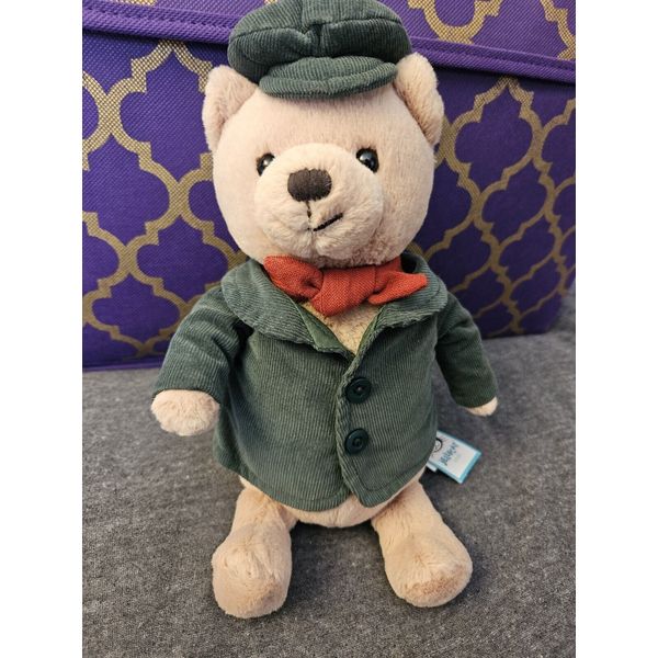 NWT Jellycat I Am Dickensian Bear Plush Toy Green Coat Holiday Christmas