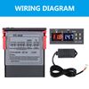 STC-3028 Temperature Controller 12V Temperature and Humidity Controller Meter with Integrated Sensor Dual Digital Display Thermometer Hygrometer Incubator Controller