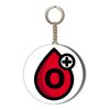 Blood Type O Positive 58mm Keyring Bottle Opener