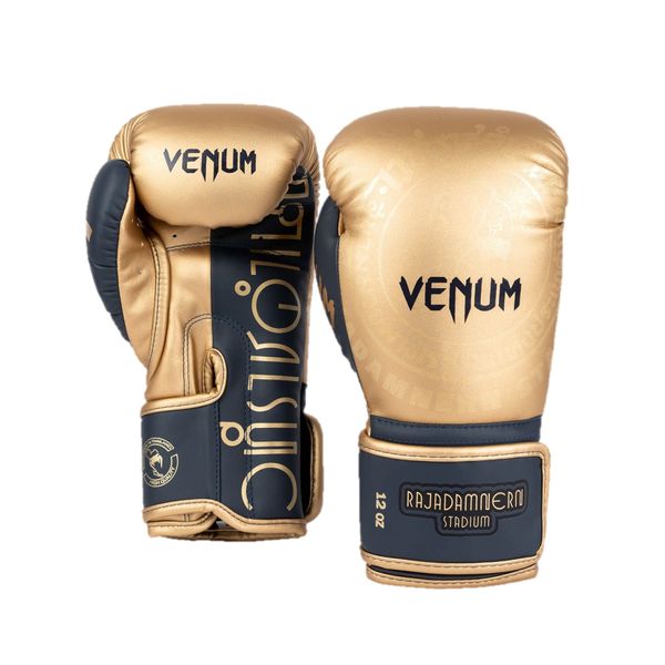 VENUM Boxing Gloves RAJADAMNERN X VENUM BOXING GLOVES // Raja Nam Dan Sparring Gloves Boxing Kickboxing Boxing Fitness (12oz, Sand)