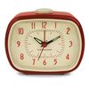 Kikkerland Retro Alarm Clock, Red, ABS