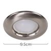 MiniSun | Modern Brushed Chrome Recessed Ceiling Downlight | Ceiling Spots, Home Décor & Improvement Essential | Includes Bulb [Cool White]