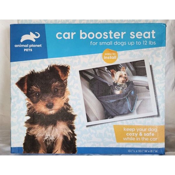 Animal Planet PETS Car Booster Seat For Small Dogs Up To 12 lbs New