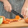 5Pcs Kitchen Knives Set Japanese Damascus Pattern Cleaver Chef's Knife Gift Box